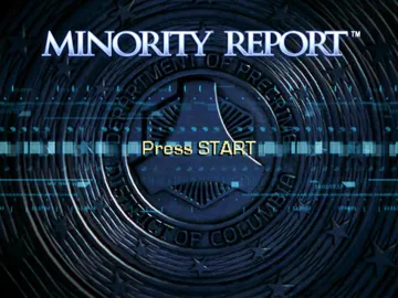 Minority Report Everybody Runs (USA) screen shot title